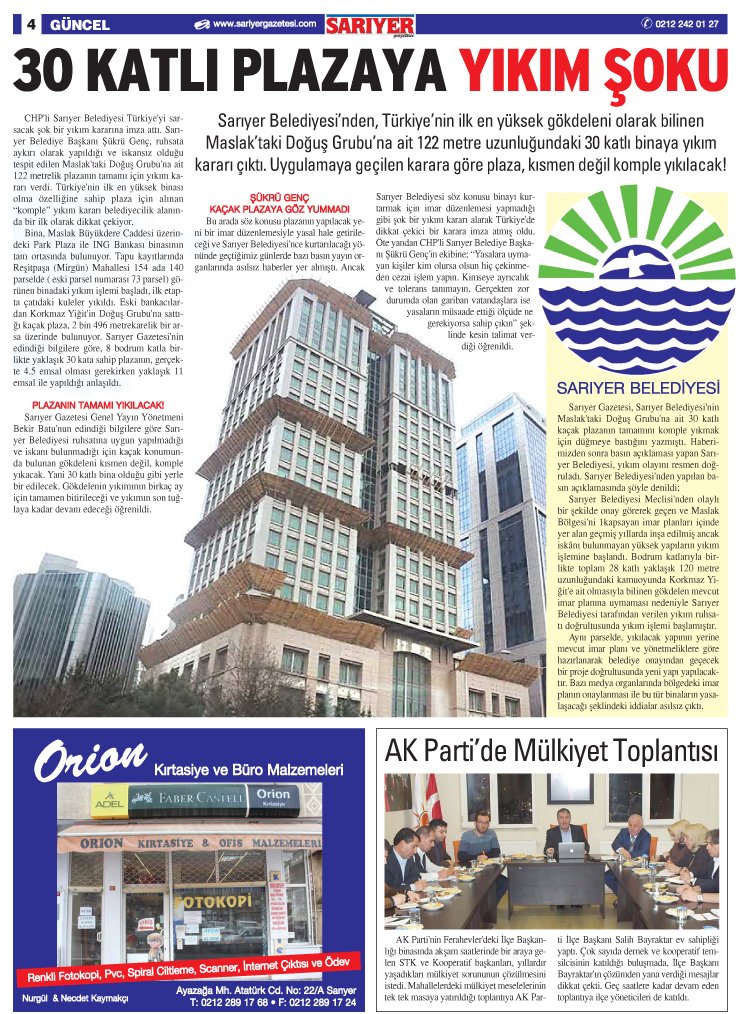 Sarıyer Gazetesi