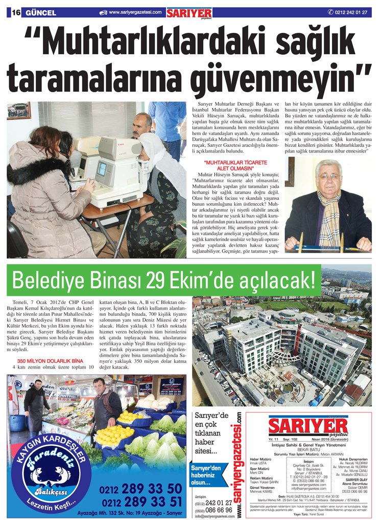 Sarıyer Gazetesi