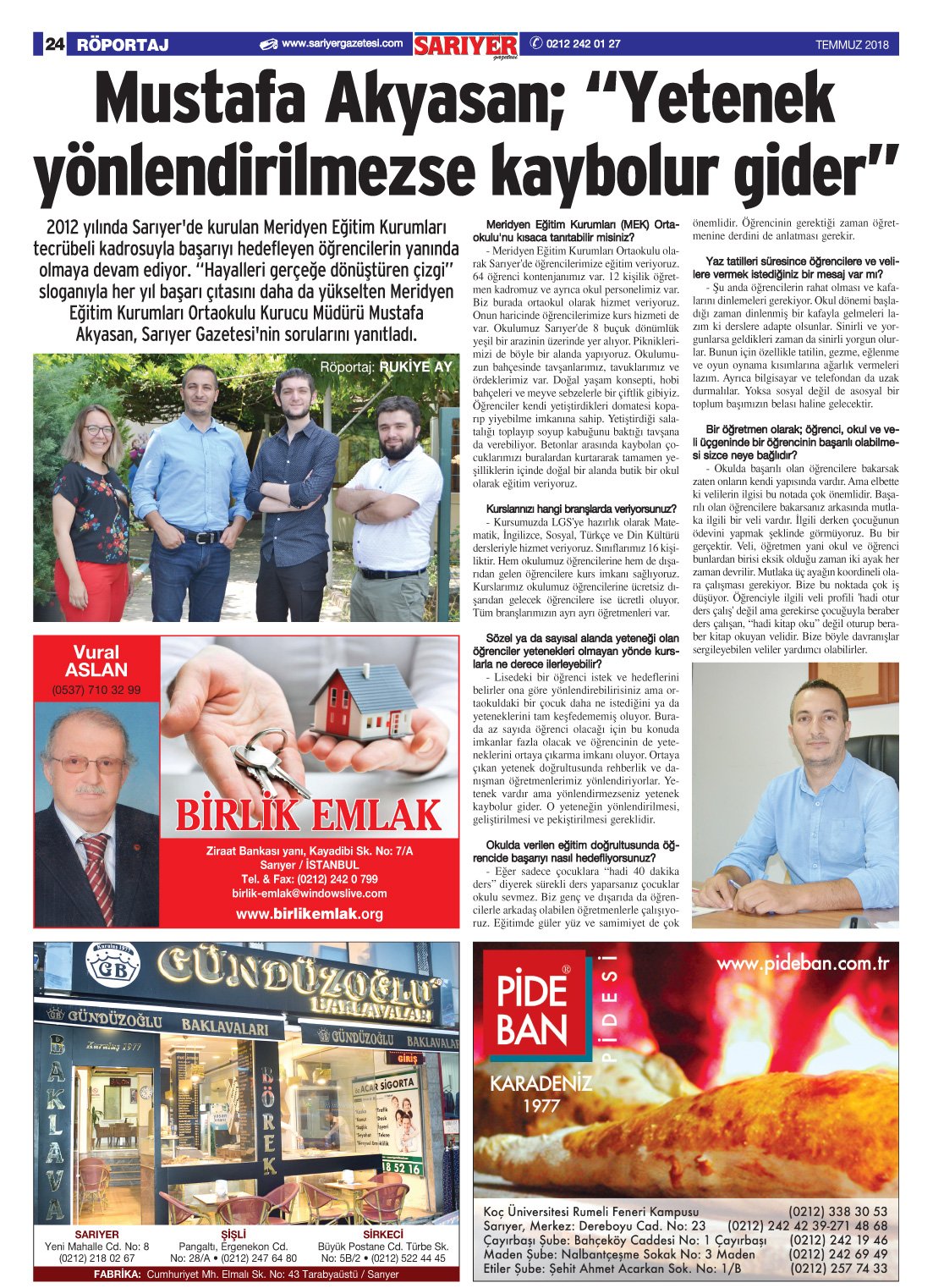 Sarıyer Gazetesi