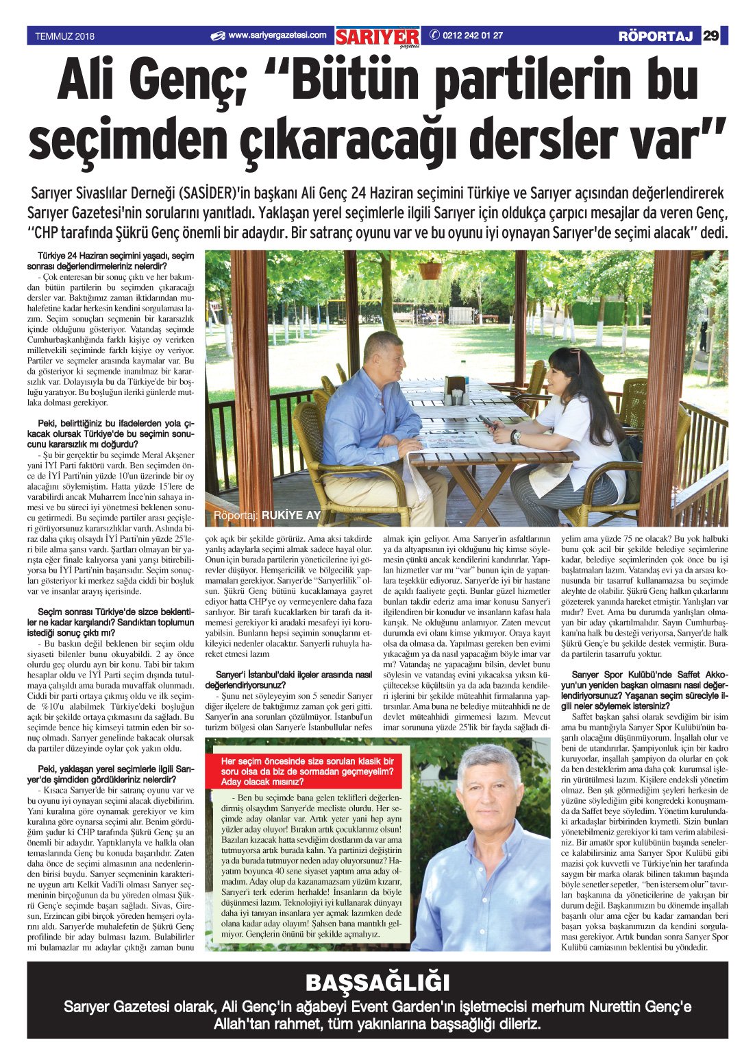 Sarıyer Gazetesi