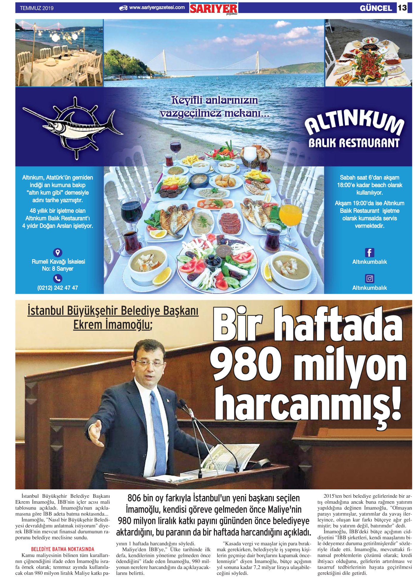 Sarıyer Gazetesi