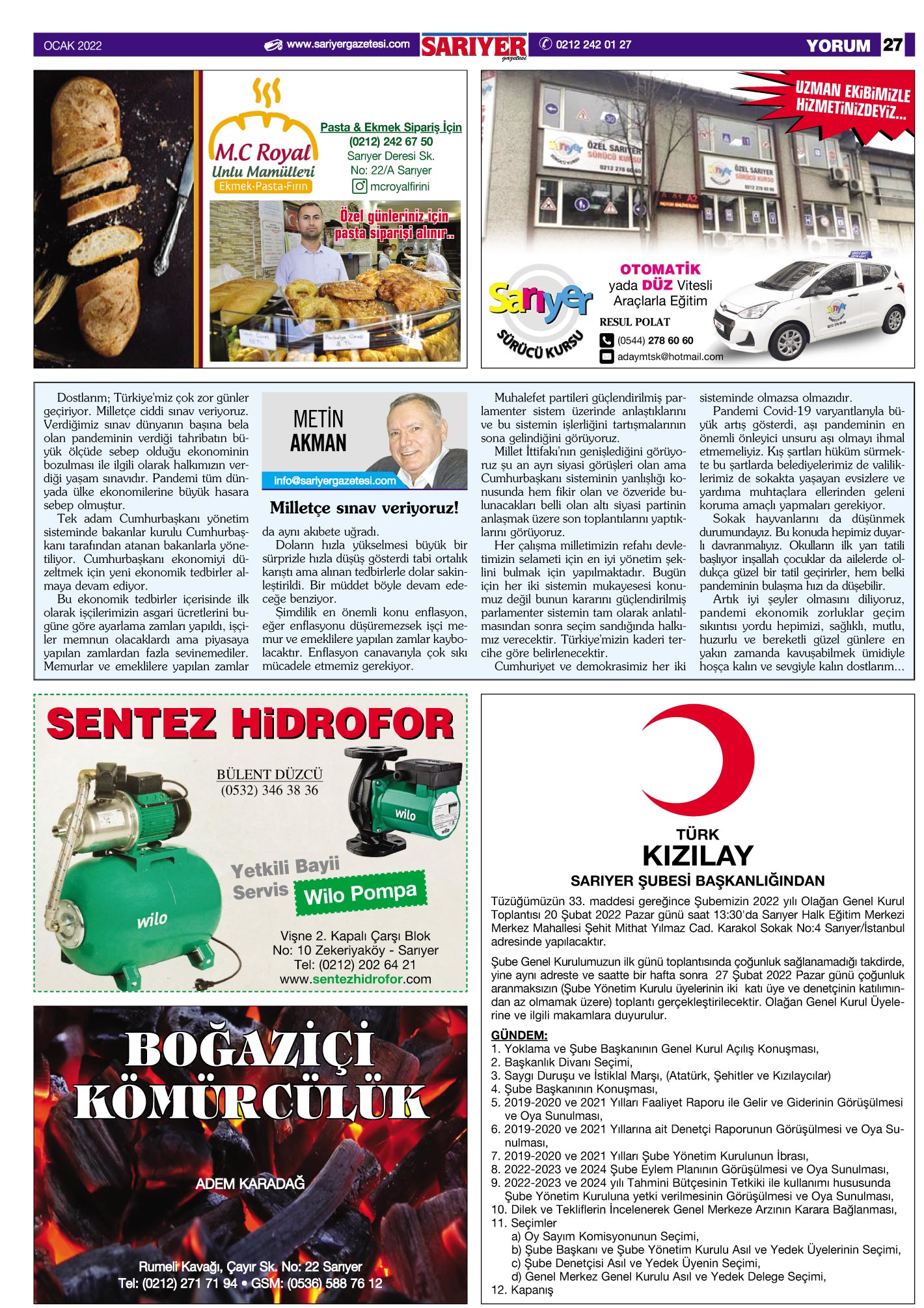 Sarıyer Gazetesi