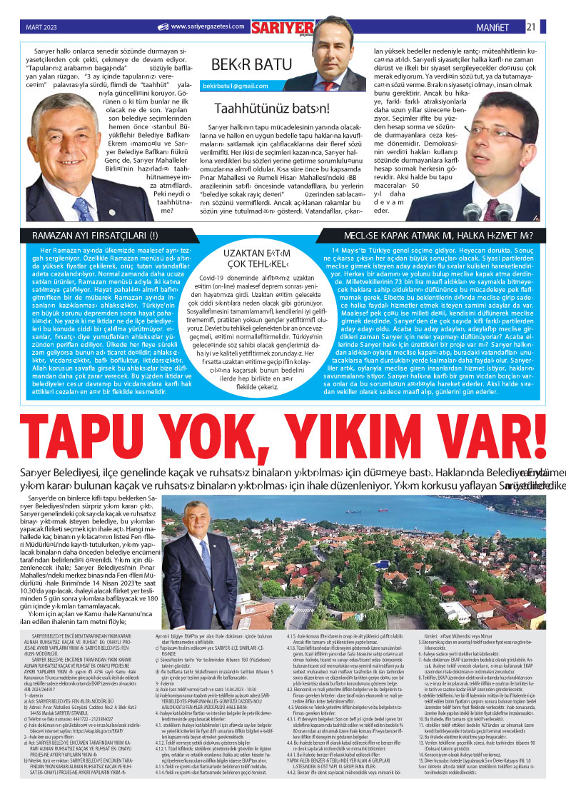 Sarıyer Gazetesi