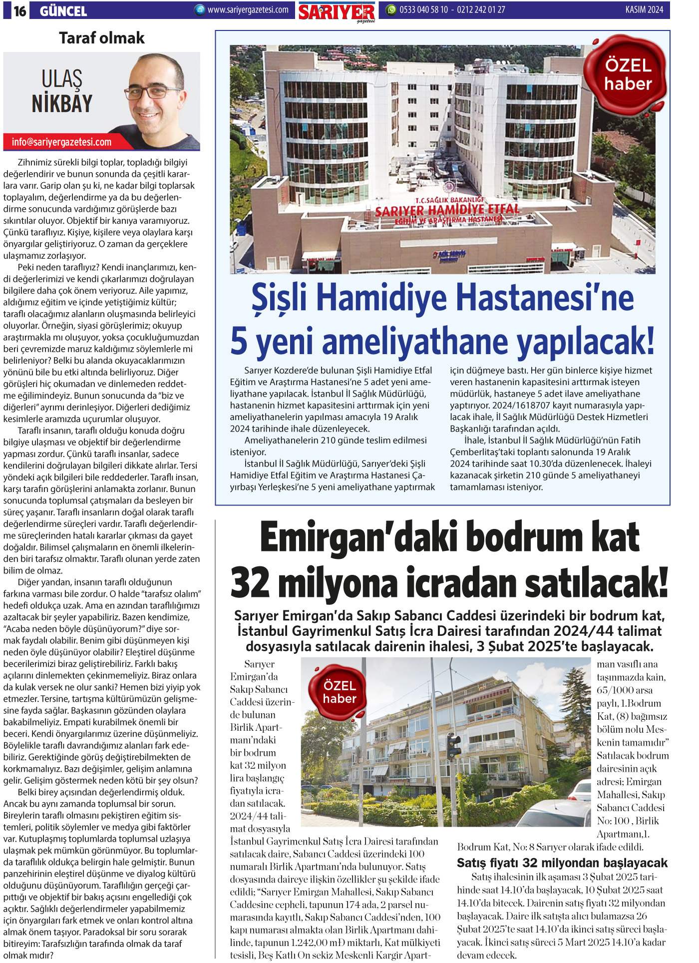Sarıyer Gazetesi