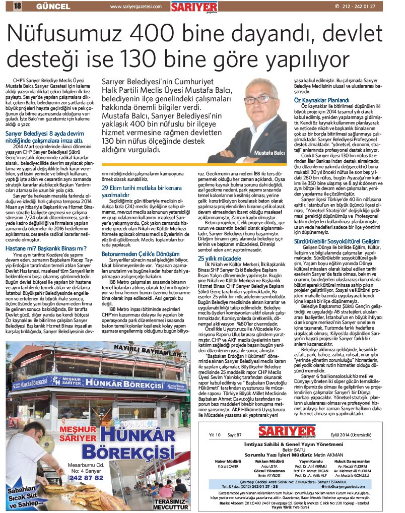 Sarıyer Gazetesi
