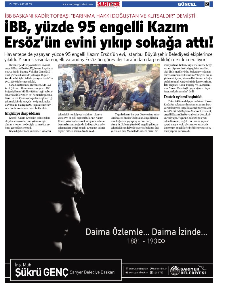 Sarıyer Gazetesi