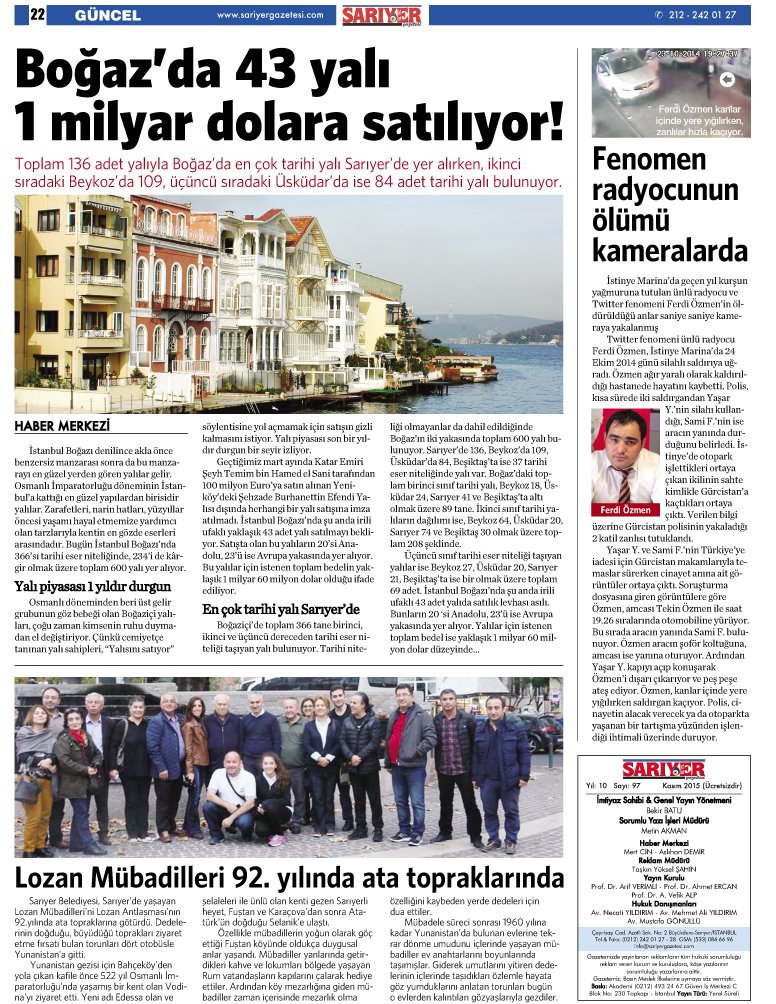 Sarıyer Gazetesi