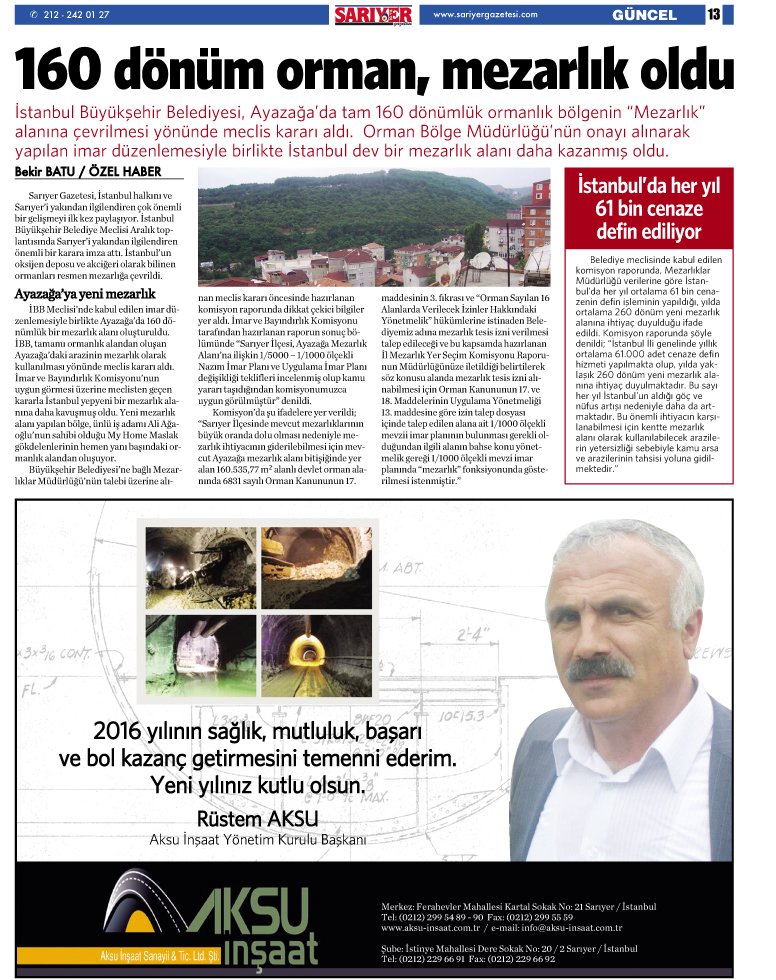 Sarıyer Gazetesi